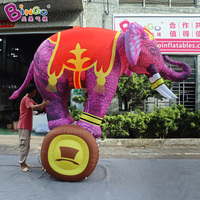 Mascotte gonflable personnalisée, modèle animal, accessoires de scène, publicité, éléphant gonflable géant pour spectacle sur scène