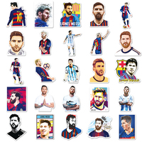 Stiker Messi dekorasi tahan air stiker Messi bintang sepak bola harga grosir 101 buah