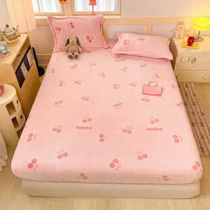 Sábana Plana Moderna Ultra Suave de Color Rosa Cereza, de Algodón Transpirable para Todas las Estaciones, Uso Hospitalario, Ropa de Cama para Adultos, Sábana Ajustable Premium - Product Image 1