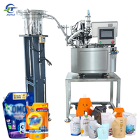 Machine d'emballage automatique pour sachets Doypack 1L 2L avec bec verseur, pour remplissage et bouchage de liquides (détergent lessive, shampoing, savon)