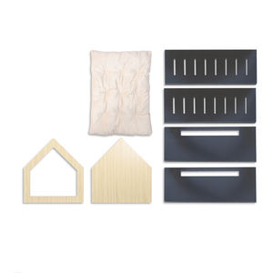 Cottage Maison en bois durable et résistante aux intempéries pour chiens de taille moyenne Cages d'intérieur pour animaux de compagnie avec porte en acrylique Maison de luxe en bois massif pour chats - Product Image 4