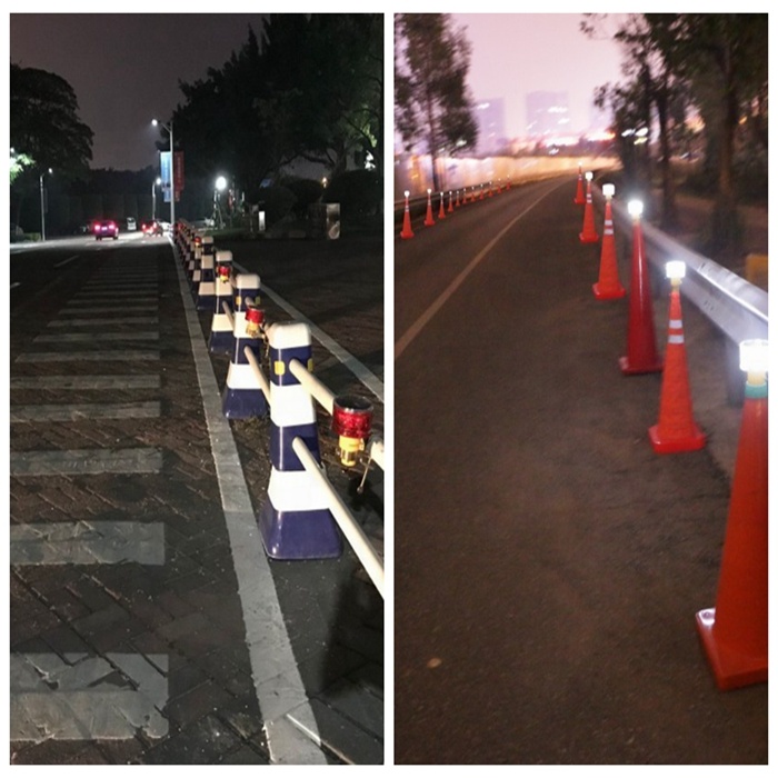 12LED IP66 Waterproof Solar Warning Light - Owleye SWL12 | Roadway Safety Product