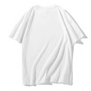 Haute qualité 100% coton lourd surdimensionné hommes T-Shirt 220 grammes léger bouffant impression personnalisé Fitness motif solide tricoté - Product Image 4