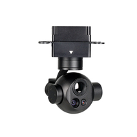 Kamera Termal Drone Q818X 215g Tiga Sensor Dual EO IR Gimbal 5.7mm 16mm 18mm Pencitraan Termal