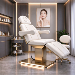 Fauteuil électrique moderne en cuir personnalisable pour esthéticiennes, lit de tatouage et de cils, lit de beauté pour salons de beauté - Product Image 1