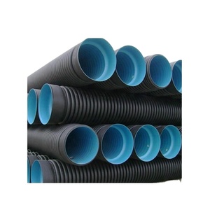Tuyau de drainage en PE corrugé à double paroi HDPE de haute qualité 24'' Flexible Haute pression Tête ronde pour application d'eau - Product Image 1