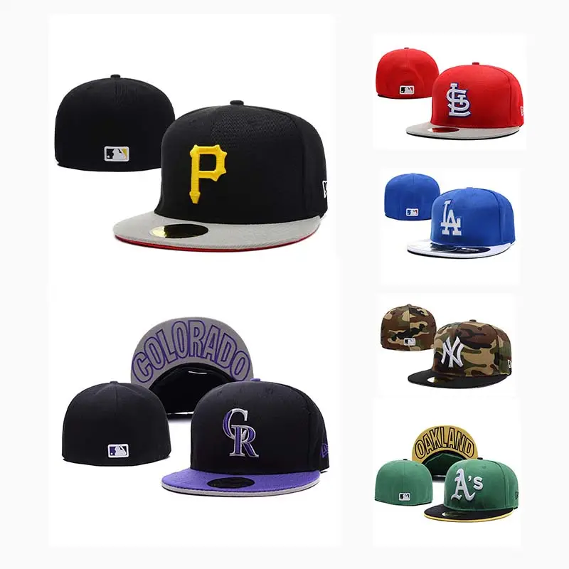 Bán Hot Vintage 6 Bảng Phẳng Hóa Đơn Thể Thao Gorras Được Trang Bị Snapback Baseball Hat Cap Với Tùy Chỉnh Thêu Logo Thể Thao Mỹ Mũ