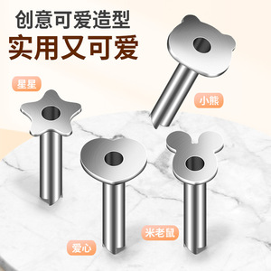 Ouvre-noix de coco créatif en acier inoxydable 304, forme animale, outil facile à utiliser pour ouvrir le jus de noix de coco - Product Image 3