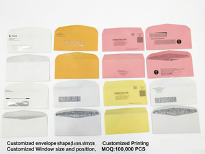 <span class=keywords><strong>Enveloppe</strong></span> blanche de sécurité DL 110*220mm pour entreprise, vente en gros, avec joint auto-adhésif en papier - Product Image 3