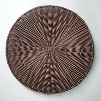 Sets de table en rotin tissé simples et modernes Tabletex Sets de table ronds en rotin tissés à la main pour table à manger