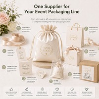 Sacs cadeaux en satin avec cordon de serrage pour mariage, pochettes pour dragées, emballage de bonbons et bijoux pour fête, sacs de rangement