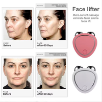 Appareil de beauté facial portable à micro-courant, massage du visage, lifting du visage, raffermissement de la peau, rouleau facial