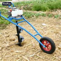 Tarière thermique portable 99cc à moteur essence, type chariot, pour creuser des trous de poteaux, à vendre