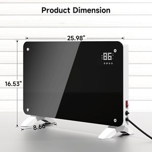 Calentador Eléctrico de Panel Infrarrojo de Pared, de Aluminio, con Control Remoto, para Hogar, Oficina, Hotel, en Oferta - Product Image 3