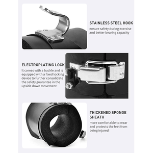 อุปกรณ์ฟิตเนส รองเท้าบู๊ทแรงโน้มถ่วง รองเท้าบู๊ทสำหรับการบำบัดด้วยการกลับหัว รองเท้าบู๊ทออกกำลังกายแบบกลับหัว รองเท้าบู๊ทแรงโน้มถ่วง - Product Image 4