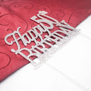 Decorazione all'ingrosso strass lettera <span class=keywords><strong>15</strong></span> <span class=keywords><strong>buon</strong></span> <span class=keywords><strong>compleanno</strong></span> torta Topper per torta di <span class=keywords><strong>compleanno</strong></span> - Product Image 1