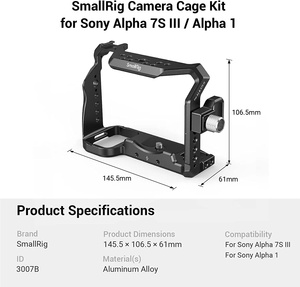 Smallrig Cage สําหรับ <span class=keywords><strong>Sony</strong></span> <span class=keywords><strong>Alpha</strong></span> <span class=keywords><strong>A6600</strong></span>/Ilce 6600 กล้องมิเรอร์เลสพร้อมที่ยึดรองเท้าเย็น -CCS2493 - Product Image 3