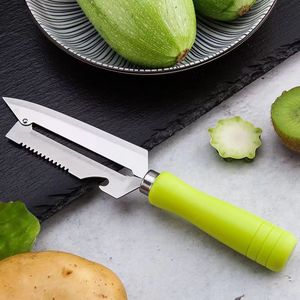 Đa Chức Năng Thép Không Gỉ Nhựa Xử Lý Dao Trái Cây Peeler Rau Dao Cá Quy Mô <span class=keywords><strong>Scraper</strong></span> Mở Chai - Product Image 4