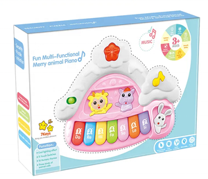 Piano eléctrico de 7 teclas con dibujos animados para niños, Juguete <span class=keywords><strong>musical</strong></span> para niños - Product Image 1
