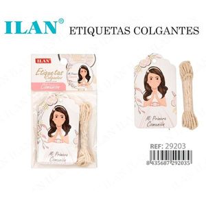 Etichette Pendenti ILAN Design Prima Comunione con Cordino 29203 - Product Image 3