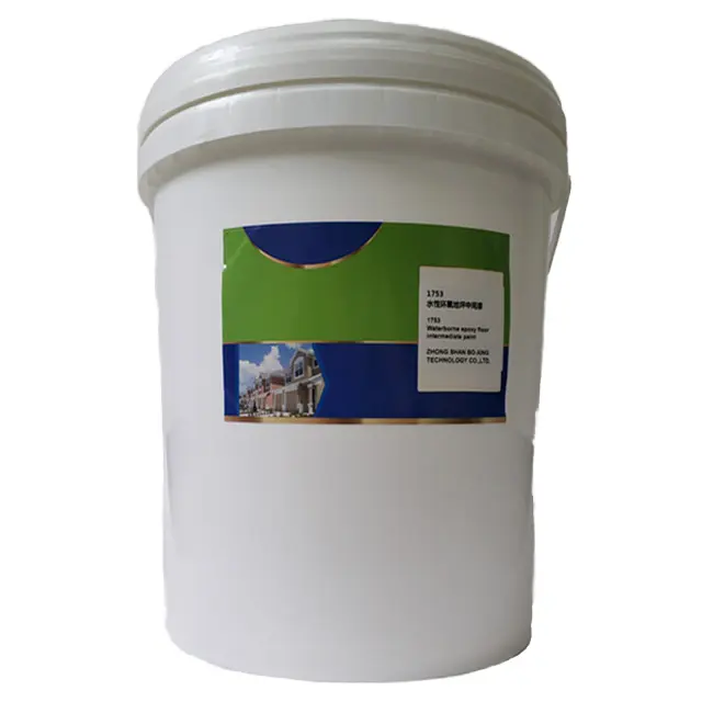 Material impermeabilizante para proteção de piso de tinta epóxi intermediária à base de água