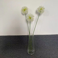 Tanaman Dandelion Buatan dalam Pot Keramik Kecil, Kepala Biji Realistis untuk Dekorasi Rumah Kantor, Hadiah Pernikahan, Aksen Rak Gaya Boho (PVC)