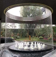 Cortina de Lluvia Digital Ovalada Personalizada, Cascada Interior Decorativa, Sistema de Visualización Profesional para Interiores, Conjunto Multimedia