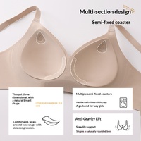 Soutien-gorge push-up en caoutchouc souple micro-plastique pour femme, sans armatures, effet galbant
