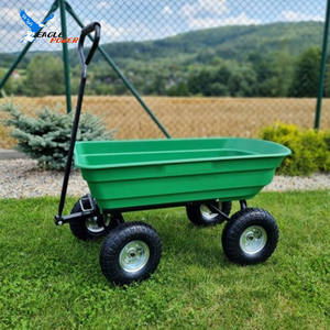 Tepsi aracı servis arabası üretici toptan kolay montajı 55L bahçe el arabası bahçe arabası kolu ile - Product Image 5