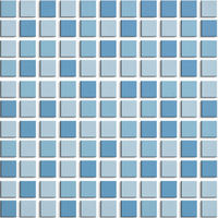 Mosaïque en verre de porcelaine miniature imperméable et antidérapante, bleu turquoise, pour bordure de piscine, spa, salle de bain, décoration murale
