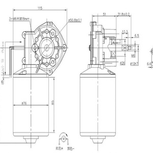 Low Noise High Quality <b>Worm</b> <b>Gear</b> 24 Volt Low Rpm High Torque Electric Motor With <b>Worm</b> <b>Gear</b> - Product Image 6