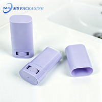 Bouteille en plastique vide de 20g pour cosmétiques, stick solide de protection solaire, déodorant, emballage personnalisé avec impression sérigraphique, blush, logo personnalisé, rechargeable
