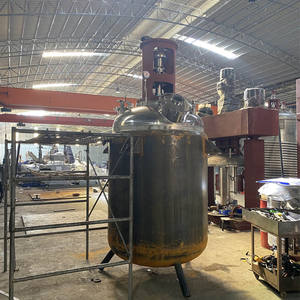 Tanque de mezcla de calefacción eléctrica de acero inoxidable, tanque de reactor, agitador, reactor, barras de pegamento de fusión en caliente, máquina de fabricación negra - Product Image 4