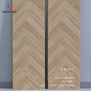 Plancher usine OEM ODM Home Decor Élégant Bois Comme Clic <span class=keywords><strong>Flottant</strong></span> <span class=keywords><strong>Parquet</strong></span> Laminé Planches Chevrons Fishbone Design - Product Image 6