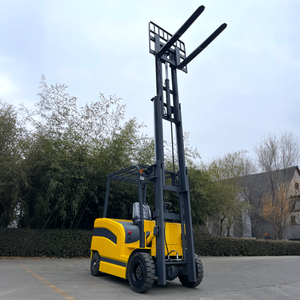 CE RHOS ISO Sertifikalı 3 Ton 3.5 Ton 5m Çiftlik Kullanımı İçin Üç Kademeli Mastlı Kurşun Asit Akülü Sensörlü Güvenlikli Elektrikli Forklift - Product Image 3