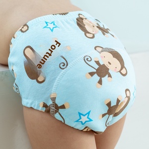 Trẻ sơ sinh thoáng khí đào tạo quần bé Bô đào tạo tã bìa không thấm nước đáy quần vải tã cho học tập để đi tiểu - Product Image 4