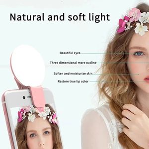 2025 teléfono móvil Mini lente de Flash anillo de luz lámpara Clip portátil atenuación de tres paradas duradero práctico 10 LED Selfie anillo belleza - Product Image 6