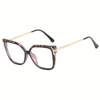 Montures de lunettes transparentes anti-lumière bleue S502 Tr90, lunettes d'ordinateur UV400, lunettes carrées rétro pour jeux