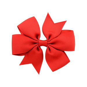 Venta caliente Colores Cinta de grogrén sólido Lazos <span class=keywords><strong>Clips</strong></span> Lazos para el cabello para niñas Pinza para el cabello Tocado Accesorio para el cabello para niños - Product Image 6
