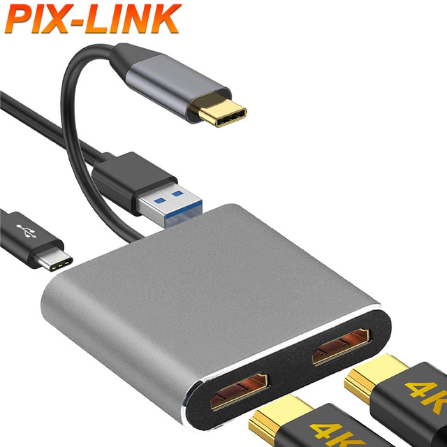 PIX-LINK 1080P 4K HD TV Connector Cable Phone Display HUB AV HDTV Adapter