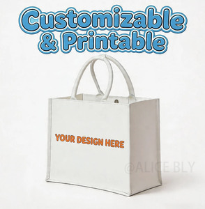 Borse Pieghevoli in Cotone Personalizzate con Logo, Riutilizzabili, con Chiusura a Cerniera, Manico Lungo, Dimensioni Medie, per Pubblicità AITE - Product Image 4