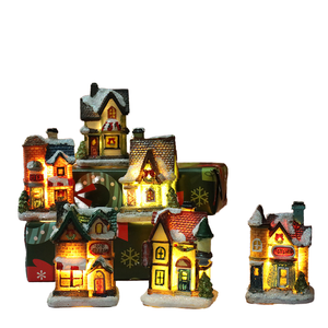 Nouvelles décorations de Noël tendance et écologiques sur le thème des personnages de films et de séries TV, figurines lumineuses colorées en résine pour - Product Image 1