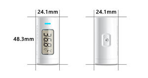 Termometer demam medis Digital portabel, pengukur suhu dahi bayi tanpa kontak - Product Image 4