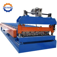 Machine de formage de tôles de toiture en acier de type IBR trapézoïdal entièrement automatique