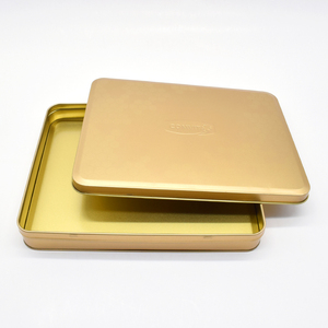 <span class=keywords><strong>Scatola</strong></span> di Latta Quadrata Personalizzata per Baklava, Biscotti, Cioccolato, Tè e Regali - Product Image 3