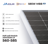Panneaux solaires Ja Solar 550W Module demi-cellule Jasolar 560W 565W 570W 575W 580W 585W Panneau solaire MBB