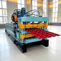 Máquina Automática de Conformado en Frío de Paneles de Techo de Tejas Glaseadas Modelo 820 Controlada por PLC y Máquina de Conformado de Rollos de Techo Corrugado