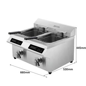Cucina di alta qualità ristorante commerciale friggitrice con controllo della temperatura in acciaio inox friggitrice vendite dirette della fabbrica - Product Image 1