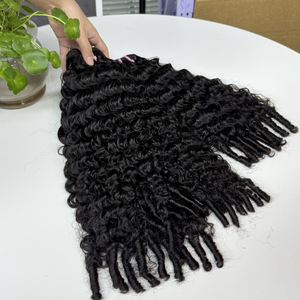 Perruques et ensembles de mèches de cheveux humains brésiliens bouclés Yaki Remy, cuticules alignées, double tirage, avec closure, pour femmes noires - Product Image 4