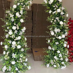 GOG009 Vente en gros déco mariage <span class=keywords><strong>marine</strong></span> <span class=keywords><strong>bleu</strong></span> royal violet soie artificielle arc floral or <span class=keywords><strong>rose</strong></span> suspendus boules de fleurs paquet - Product Image 4